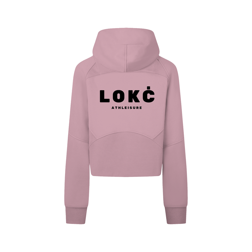 Cropped Zip-Through Hoodie