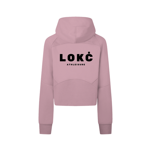 Cropped Zip-Through Hoodie