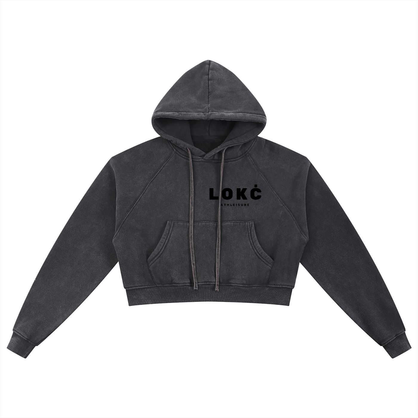 Snow Washed Cropped Hoodie