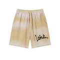 Unisex Sunfade Waffle Raw Hem Shorts